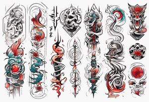 Abstract linear tattoo idea