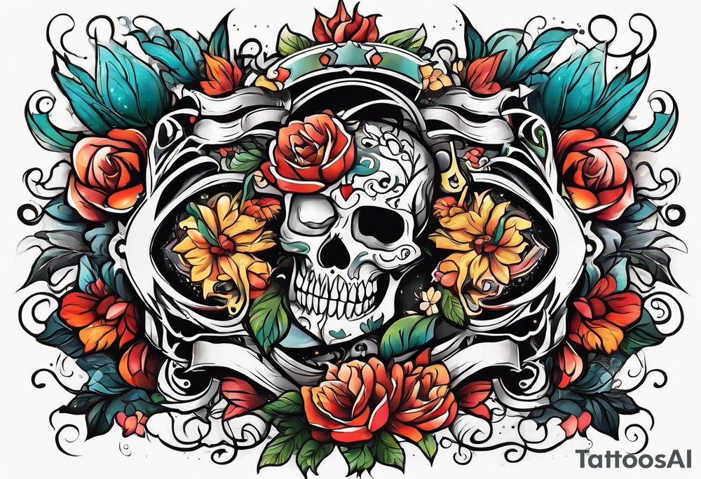 happy on the outside tattoo idea