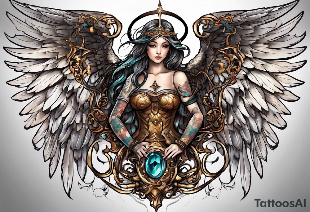 Angel tattoo idea