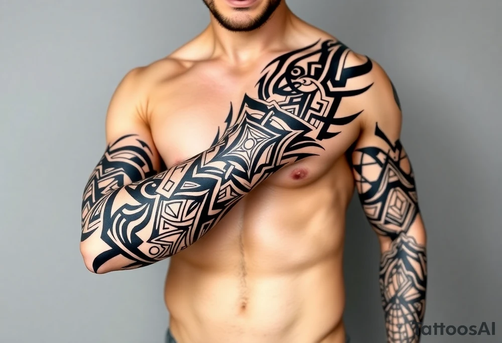 geometric tattoo idea