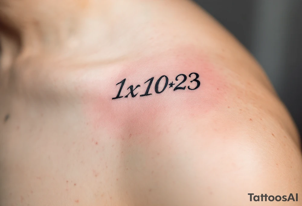 1x10^23 tattoo idea