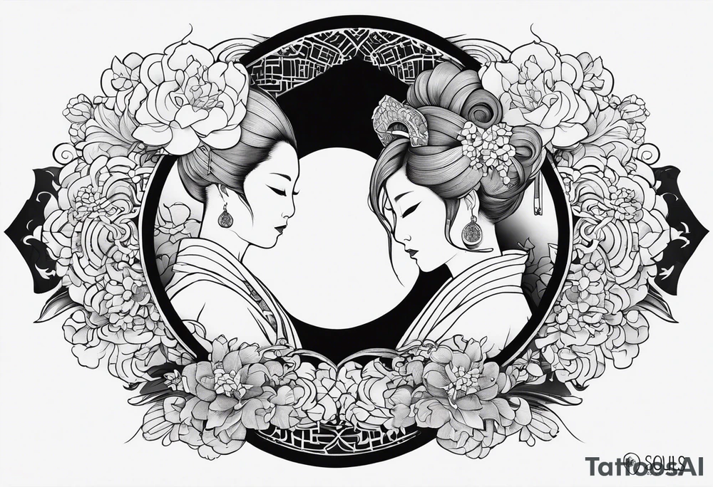 Two souls as one tattoo idea