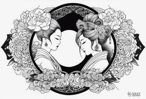 Two souls as one tattoo idea