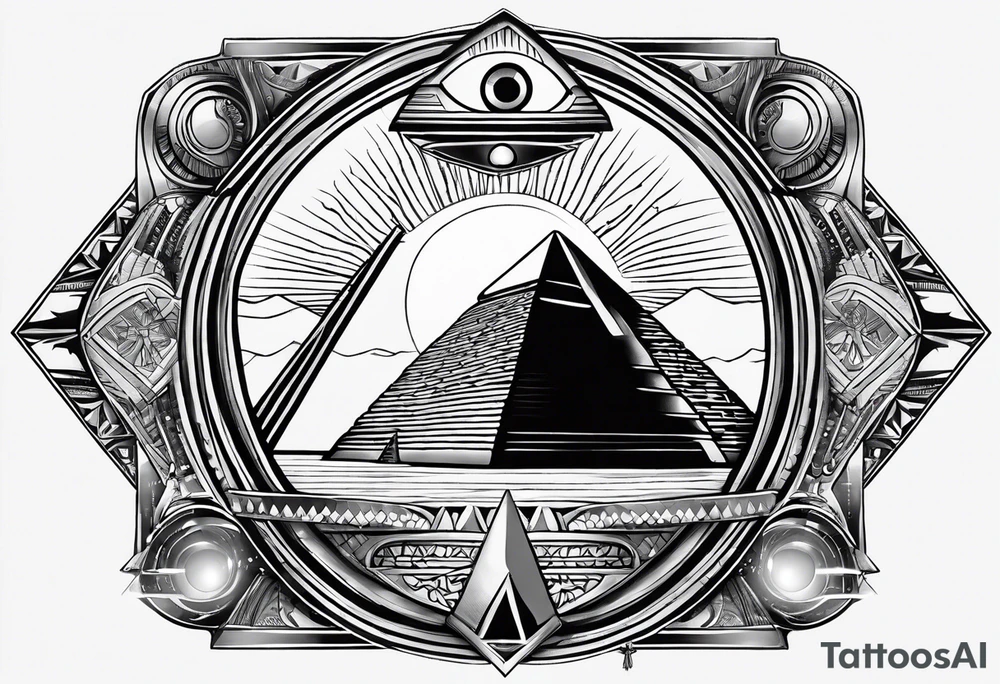 egyptian theme , cleopatra , pyramids, all seeing eye forearm tattoo idea egyptian theme , cleopatra , pyramids, all seeing eye forearm tattoo idea