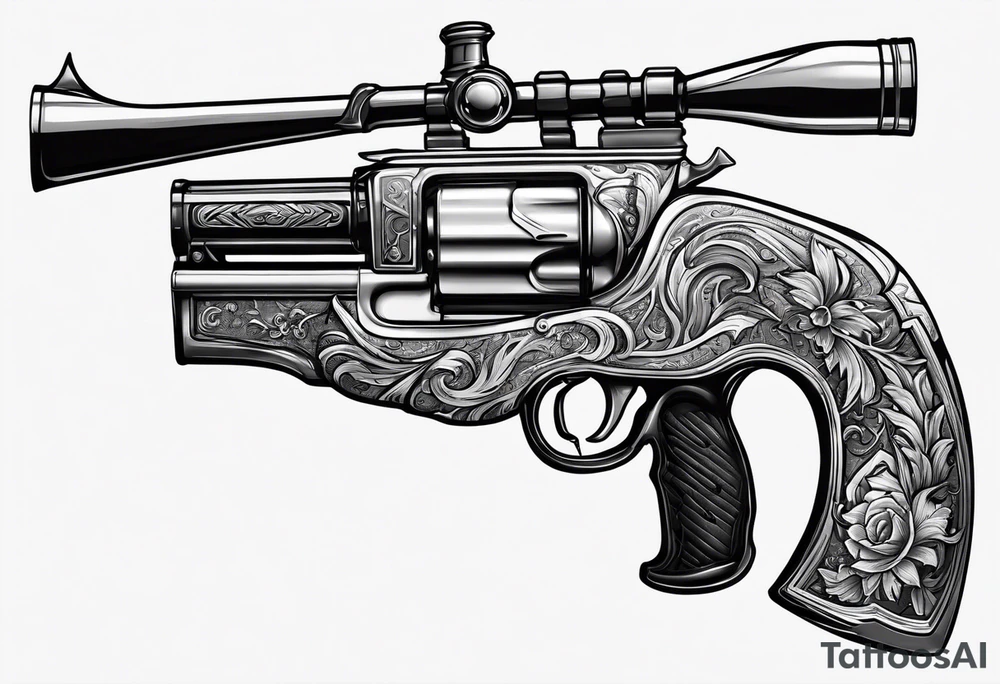 capricorn with a shotgun tattoo idea