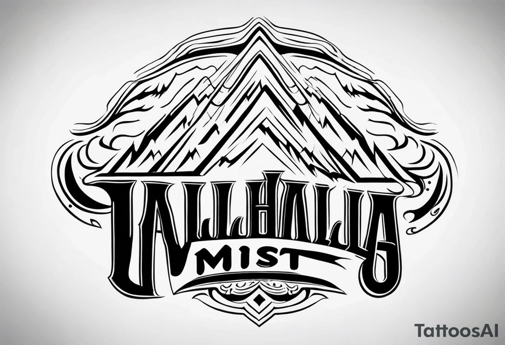 Valhalla mist fog tattoo idea