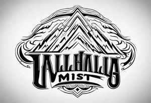 Valhalla mist fog tattoo idea