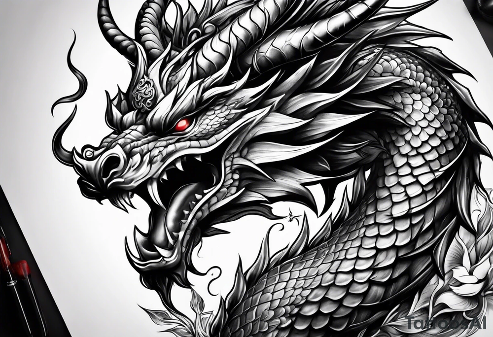 Taurus dragon tattoo idea