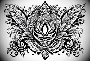 Moko fijian patterns tattoo idea