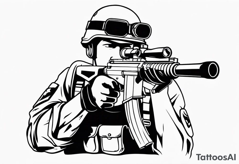 bazooka soldier tattoo idea