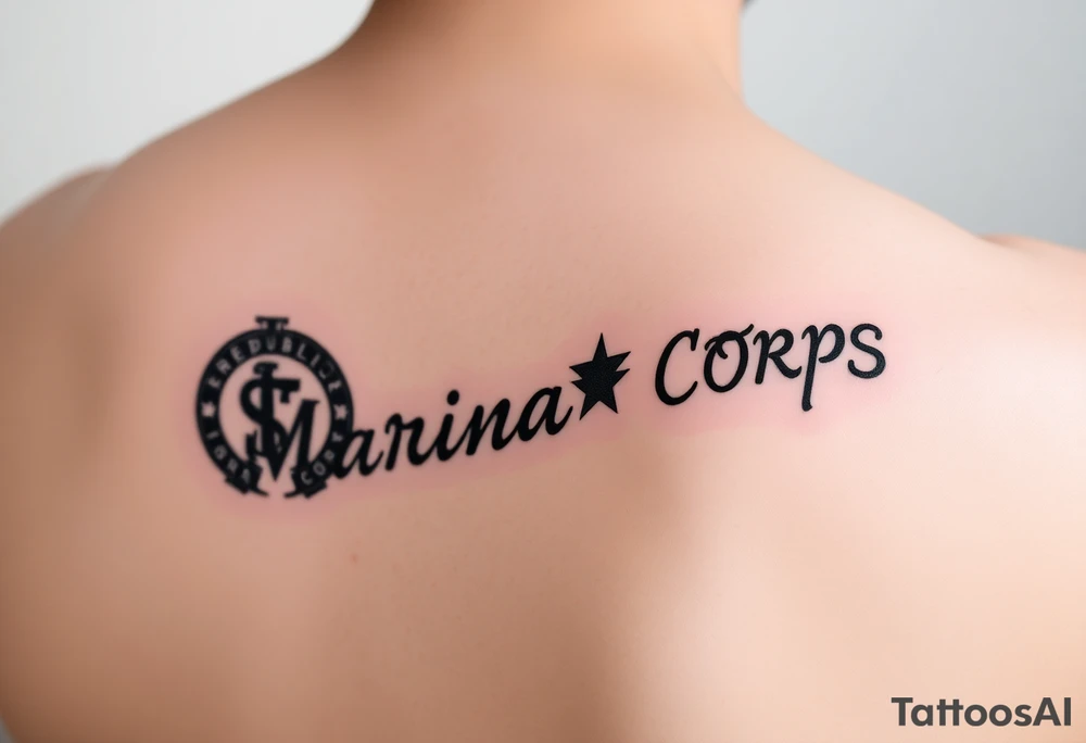 Republic of Korea
Marine Corps
lettering to arm tattoo idea