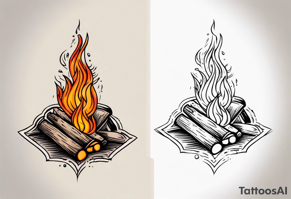 Bonfire tattoo idea