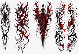 Blood
Texture
Tendrils
Jagged
Horror
Visceral
Sleeve tattoo idea