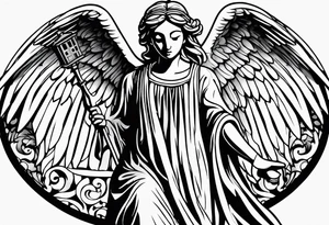 Weeping angels from Dr. Who, male upper arm tattoo tattoo idea