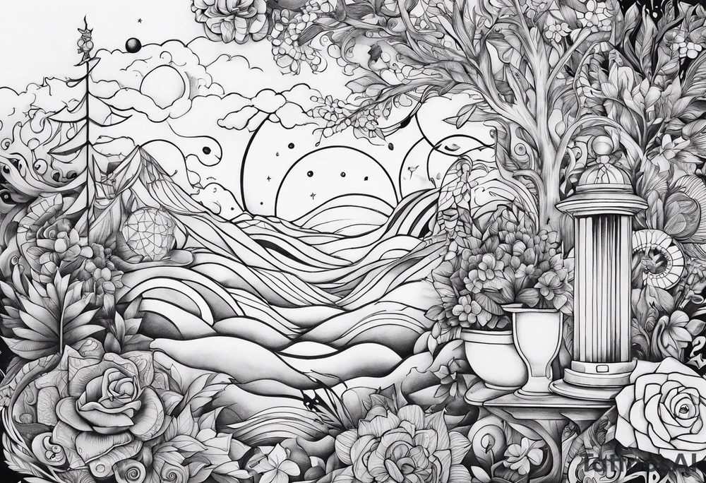 Memento vivere tattoo idea