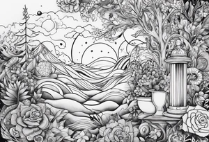 Memento vivere tattoo idea