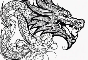 Dragon in wrist tattoo idea