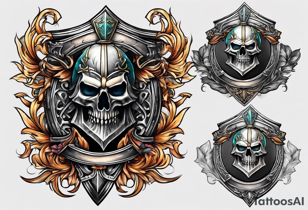 shield and sword tattoo idea