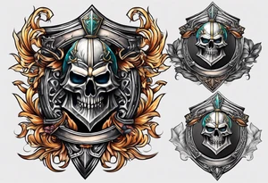shield and sword tattoo idea