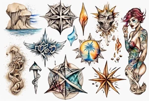 You do not form in the WET SAND but I do tattoo idea