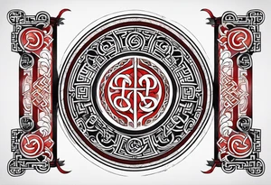 Viking runes tattoo idea
