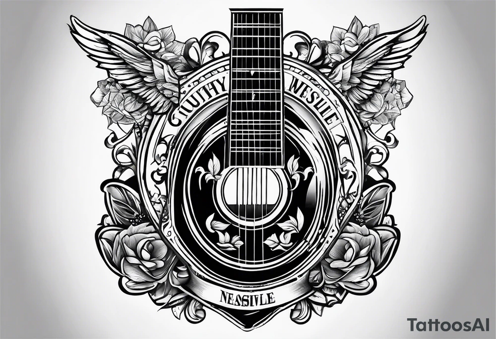 Country music Nashville tennessee tattoo idea