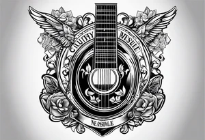 Country music Nashville tennessee tattoo idea