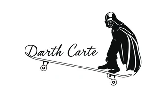 Skateboarding Darth Vader
WORDS in star wars font "Darth Carter"
12/29/88-01/06/24 tattoo idea