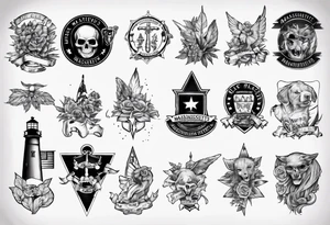 Massachusetts pride colors tattoo idea