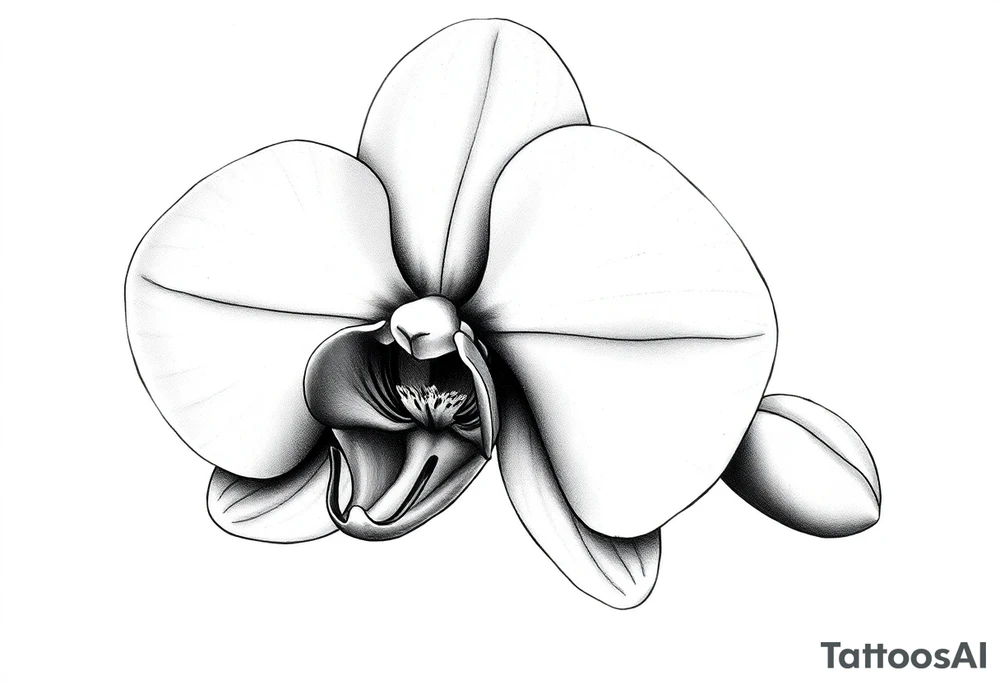 orchid flower tattoo idea