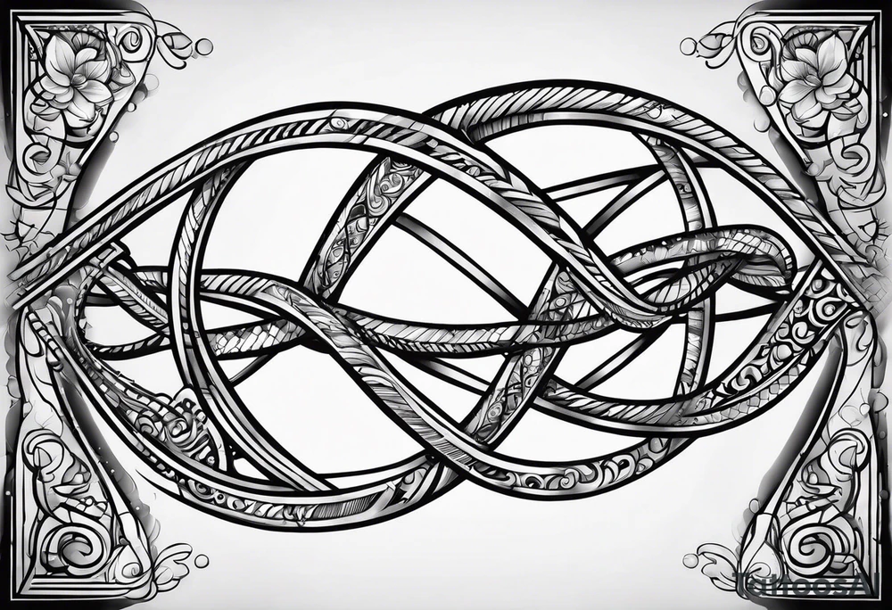 DNA strand tattoo idea