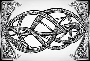 DNA strand tattoo idea