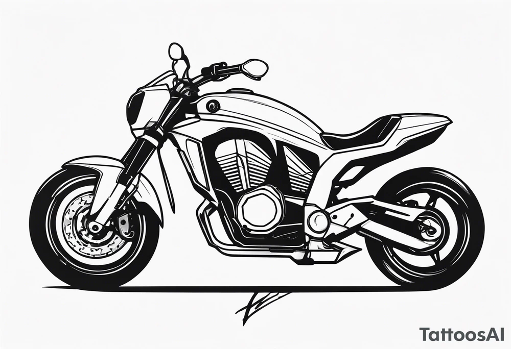 Hornet riding a motorcycle tattoo idea