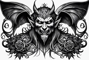 Demon tattoo idea
