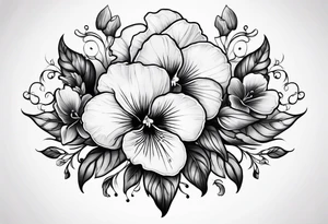 Violets tattoo idea