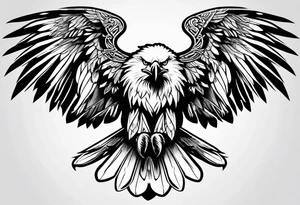 juvenile bald eagle tattoo idea