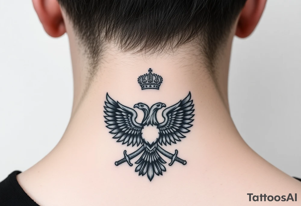 St. George 
Russian imperial crown above the eagle
Crossed swords or a Russian sabre
The Kremlin or St. Basil's Cathedral scene tattoo idea