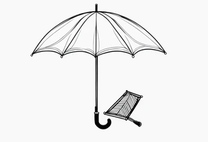 Umbrella tattoo idea