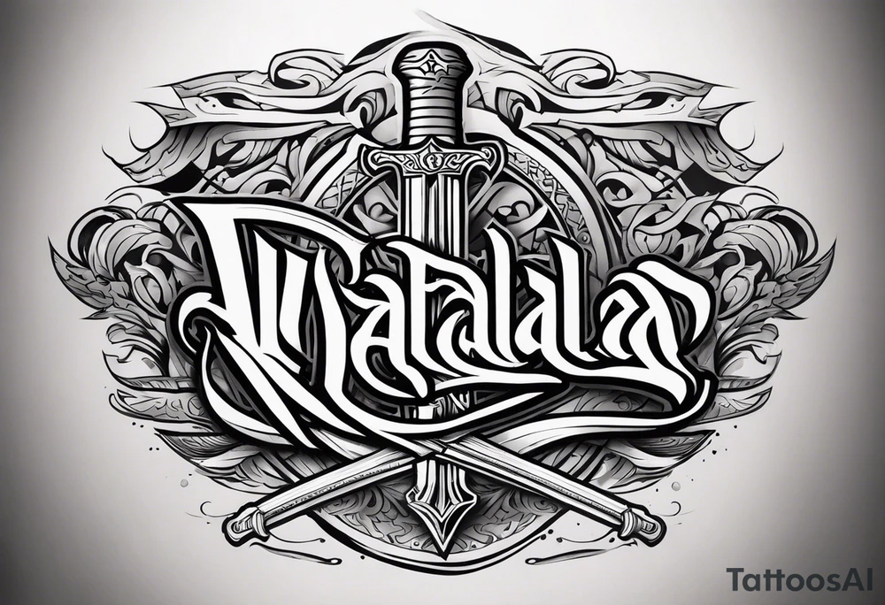 Valhalla swords tattoo idea