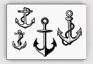 cool hooks/anchors tattoo idea