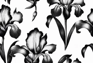 Iris Flower tattoo idea
