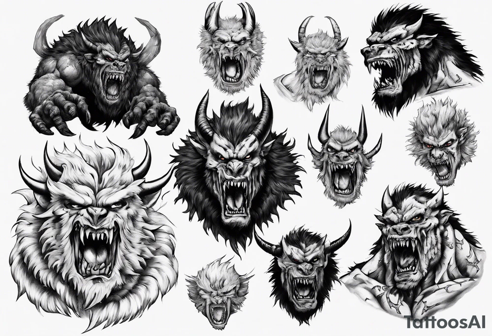 Zodd the beast in berserk tattoo idea