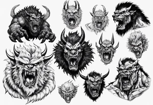 Zodd the beast in berserk tattoo idea