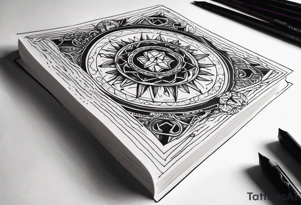 spell book tattoo idea