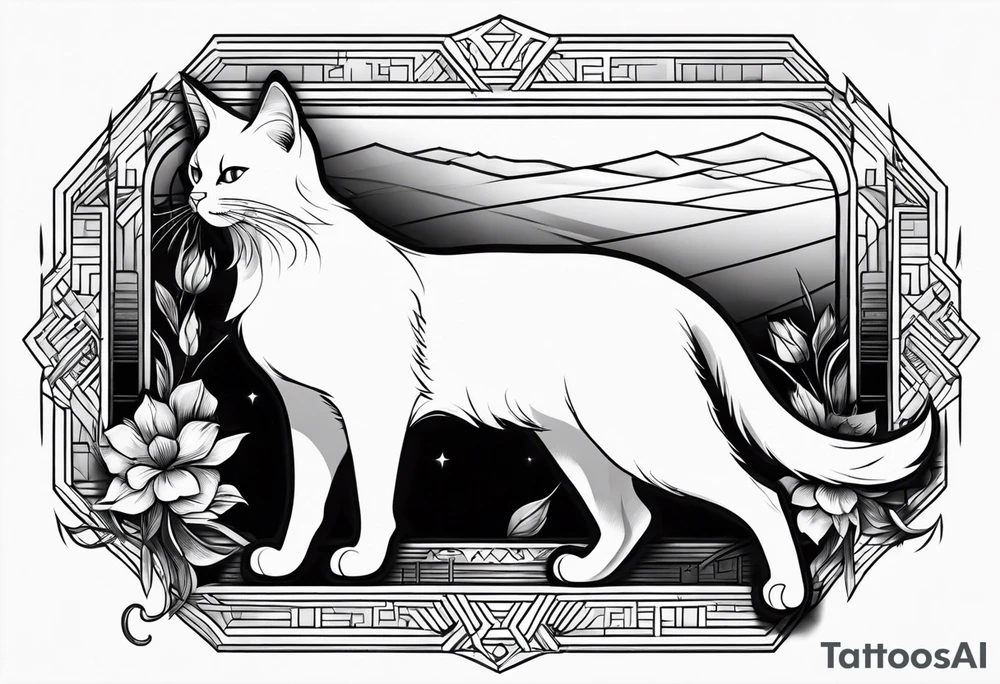 Black Cat tattoo idea
