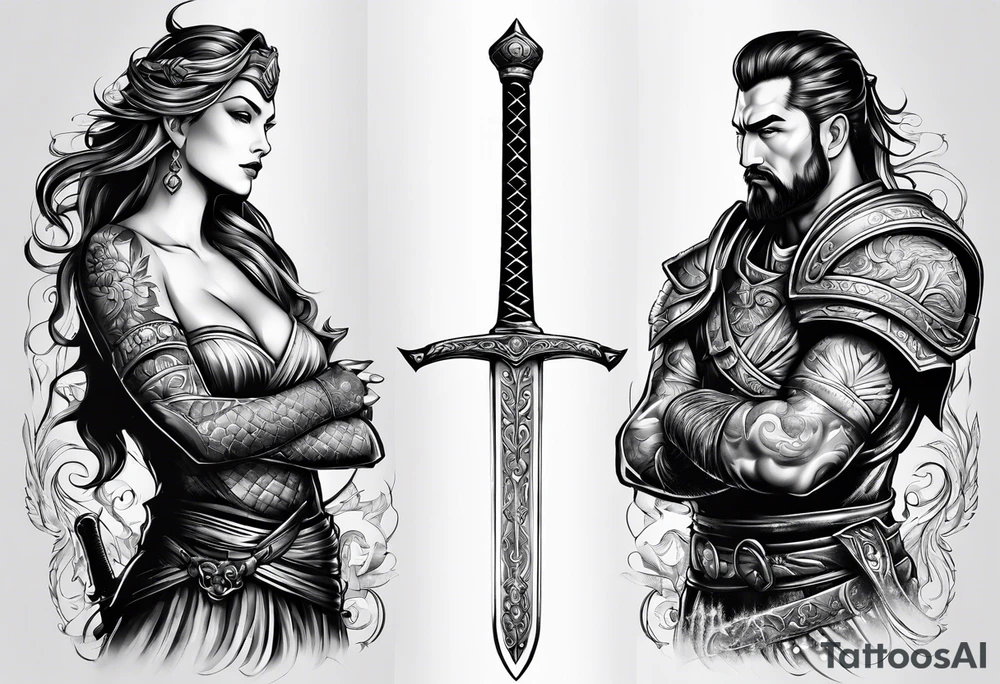 Sword or warrior tattoo idea