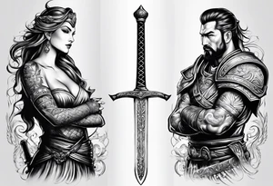 Sword or warrior tattoo idea