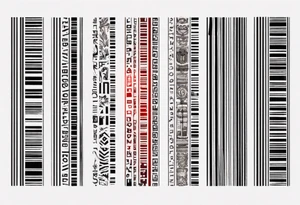 Hebrew Bar code tattoo tattoo idea
