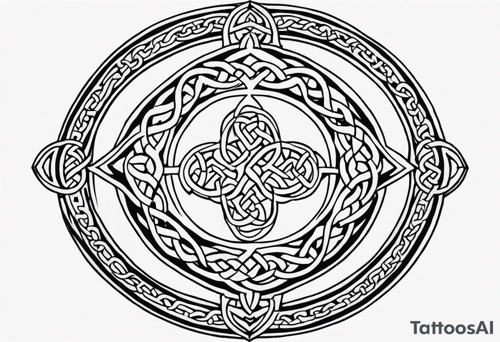 celtic circle tattoo idea