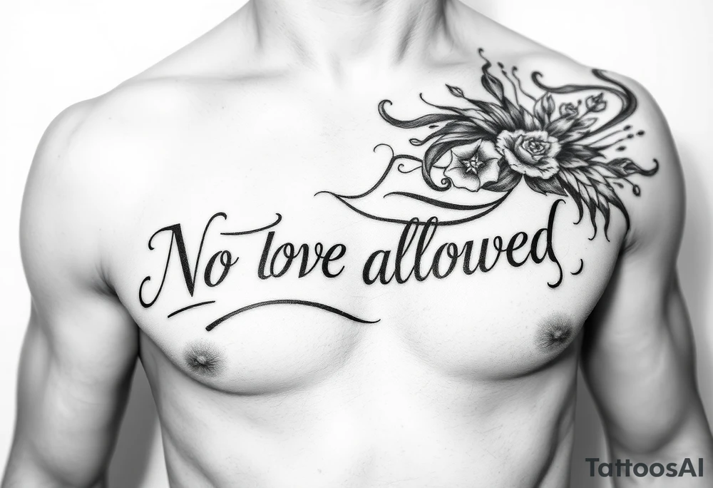 “No love allowed” tattoo idea